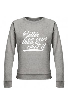 Dames - Oops sweater Grey